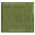 MCS Expressions Collection Family Expandable 10 Page Scrapbook 12 x 12 Inch Green