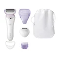 Philips SatinShave Prestige Wet & dry cordless Women's Electric shaver, 5 accessories, White