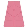 Liforme Original Yoga Mat – Free Yoga Bag Included - Patented Alignment System, Warrior-like Grip, Non-slip, Eco-friendly and Biodegradable, sweat-resistant, 4.2mm thick mat for comfort - Pink