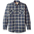 Wrangler Men's Long Sleeve Sherpa Lined Jacket Button Down Shirt, Mood Indigo, X-Large US