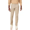 Amazon Essentials Men's Classic-Fit Casual Stretch Khaki Pant, Khaki Brown, 38W x 30L