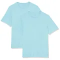 Amazon Essentials Men's Regular-Fit Short-Sleeve Crewneck T-Shirt, Pack of 2, Light Blue, X-Large