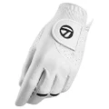 TaylorMade Women's Stratus Tech Golf Glove, White, Small
