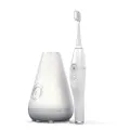 (0.9kg, Super Nova White) - TAO Clean Sonic Electric Toothbrush & Cleaning Station, Super Nova White