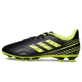 adidas Copa Sense.4 Flexible Ground Soccer Shoe, Black/Team Solar Yellow/Bright Cyan, 5.5 US Unisex Big Kid