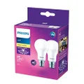 Philips 12W E27 1360 Lumens LED Bulb 2-Pieces, Cool Daylight