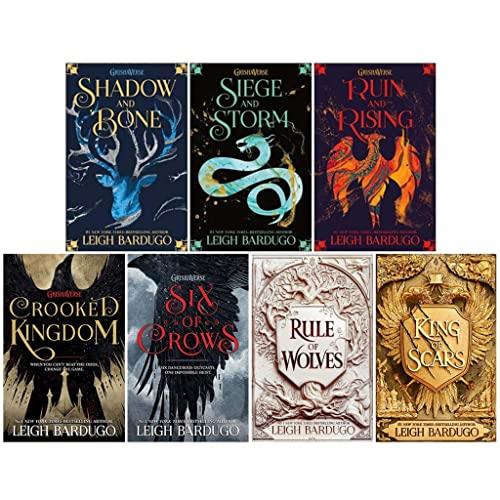 Leigh Bardugo 7 Books Collection Set (Six of Crows, Crooked Kingdom, Shadow and Bone, Siege and Storm, Ruin and Rising, King of Scars & Rule of Wolves)