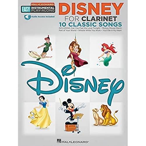 Hal Leonard Disney for Clarinet Easy Instrumental Play-Along Book: Clarinet Easy Instrumental Play-Along Book with Online Audio Tracks