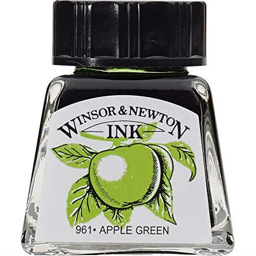 Winsor & Newton Drawing Ink 14 ml Bottle, Apple Green (961)