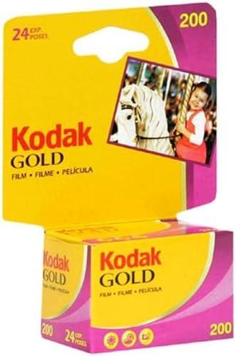 Kodak Gold 200 Color Negative Film (35mm Roll Film, 24 Exposures)- 6034185, Yellow/red