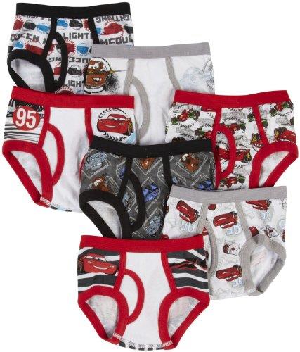 Disney Boys' Pixar Cars 100% Cotton Underwear with Lightning McQueen, Mater, Cruz & More Sizes 18m, 2/3t, 4t, 4, 6 and 8, 5-Pack Brief, 8