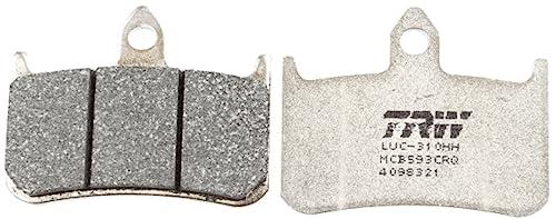 TRW MCB593CRQ Brake Pad Set compatible with Honda VFR Front Axle and other motorcycles