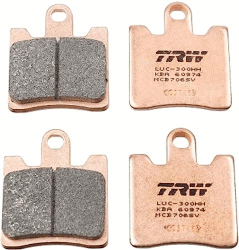 TRW MCB706SV Brake Pad Set Compatible with Yamaha XV Front Axle and Other Motorcycles