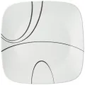 Corelle Square Simple Lines Dinner Plate Set 6 Pack