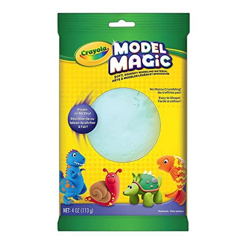 Crayola 113gm Model Magic, Aqua, Modelling Compound, Lightweight and Spongy Compound That Sticks to Itself and Not Your Hands, No Messy Crumbling, Easy to Shape and Mold!