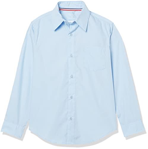 French Toast Boy's Long Sleeve Poplin Dress Shirt - 6 - Light Blue