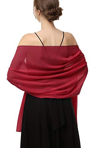 Women's Bridal Soft Chiffon Scarve Shawls Wraps For Evening Prom Occasion