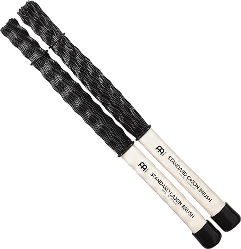 Meinl Cajon Brush Drum Stick - 0.865″ Diameter - 1 Pair - with Adjustable Flex - Drum Kit Accessories, White (SB305)