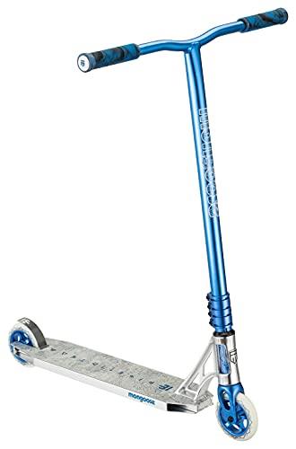 Mongoose Rise 110 Team Freestyle Kick Scooter, Silver/Blue