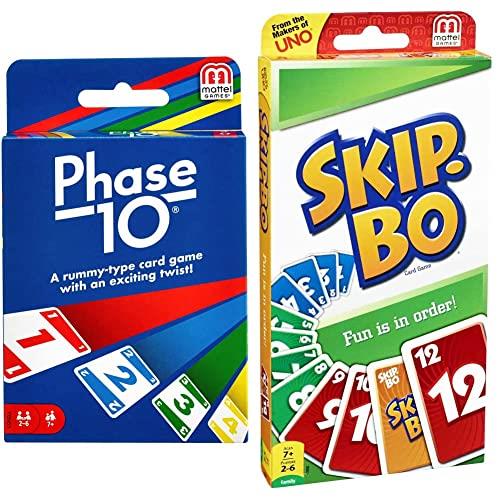 Mattel Phase 10 Card Game & Skip-Bo Card Game