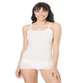 baselayers Womens Classic Pointelle Thermal Camisole, Ivory, Large US