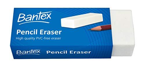 Bantex Pencil Rubber Eraser 62mm X 20mm PVC-Free White