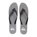 Quiksilver Men’s Molokai Flip Flop Athletic Sandal, Black/Grey/Grey, 10(43) M US