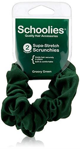 Schoolies Hair Accessories Scrunchie 2 Pieces, Groovy Green