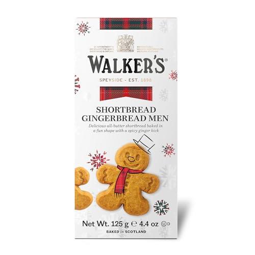 Walker's Shortbread 8 Gingerbread Men Cookies, Pure Butter Shortbread Cookies, 125 g