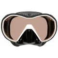 Aqualung Plazma Diving Mask, Black/White Frame, Amber Lens