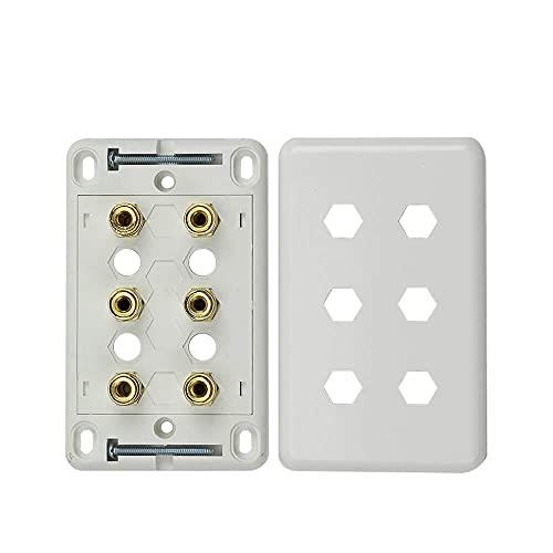 Home Theatre 3 Speaker Wall Plate