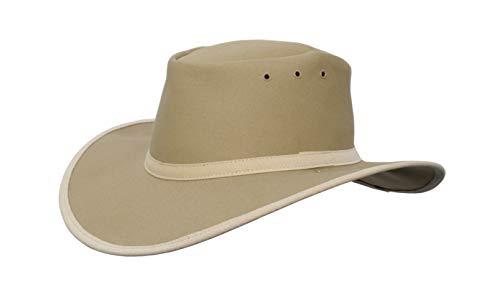 Newcastle Hats Canning Hat (Standard) Canvas Wide Brim (Large (58-59cm), Sand)