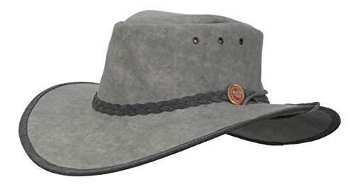 Newcastle Hats Yarra Hat Canvas Wide Brim (Extra Large (60-61cm), Slate)