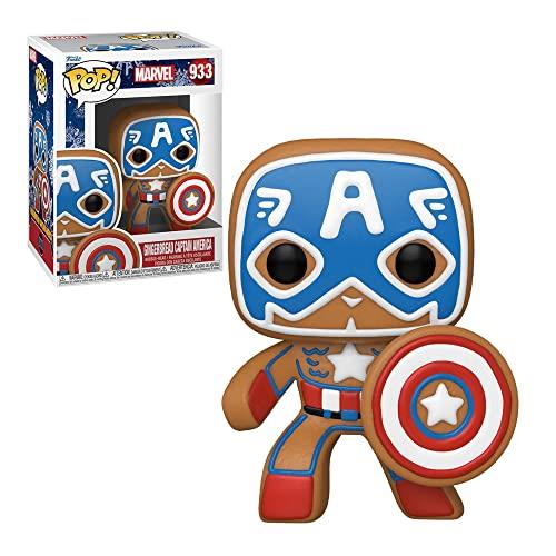 Pop Marvel Holiday Gingerbread Captain America Vinyl Figure