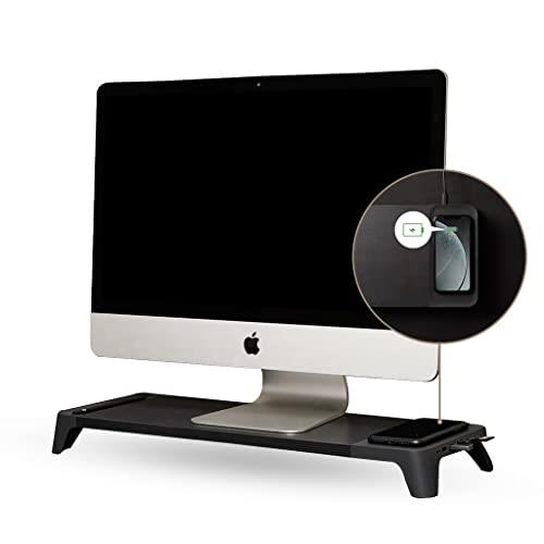 Pout Eyes 8 3-in-1 Hub Monitor Stand, Black