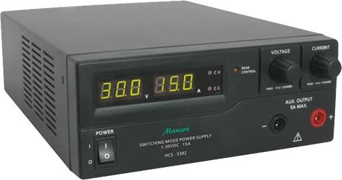 Manson HCS3302-USB 1-32V 0-15A Remote Programming Lab Grade Switching Mode Power Supply