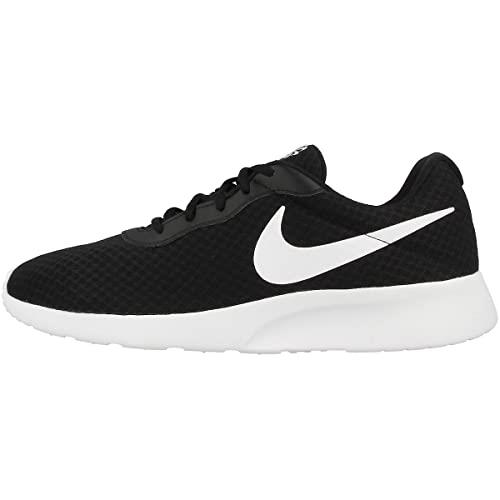 Nike Mens Low-Top Sneakers Walking Shoe, Black White Barely Volt Black