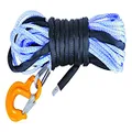 Mean Mother 4X4 Synthetic Rope with Hook, 10 mm x 45 Meter