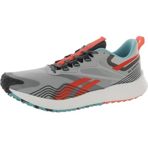 Reebok Men's Floatride Energy 4.0 Adventure Running Shoe, Pure Grey/Classic Teal/Orange Flare, 12