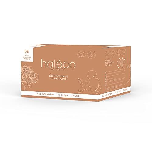 Luvme Haleco Eco Disposable Nappies for 10-15 kg Toddler (Box of 56)