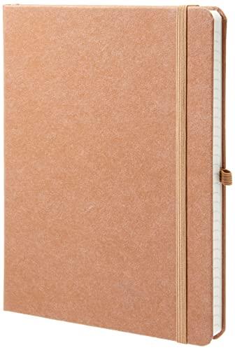 Amazon Aware FSC Certified Kraft paper brown Hardcover Lined Journal Notebook, 16 CM x 21.59 CM x 2.03 CM
