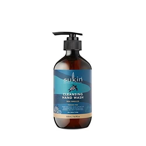 Sukin x Reef Aid, Cleansing Hand Wash, Sea Breeze, 500ml