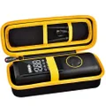 Case Compatible with Fanttik X8 for APEX Tire Inflator Portable Air Compressor 2X Faster Inflation. Storage Holder for airmoto/for VacLife/for Powools/for RYSEAB Air Pump (Box Only) - Yellow Zipper