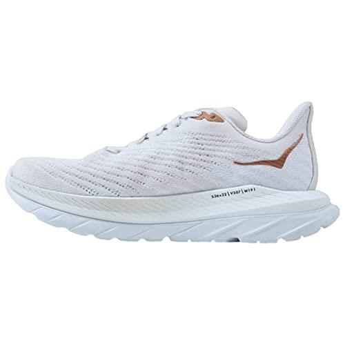 HOKA Men's Running Shoe, MACH 5, White/Copper, 13 US M