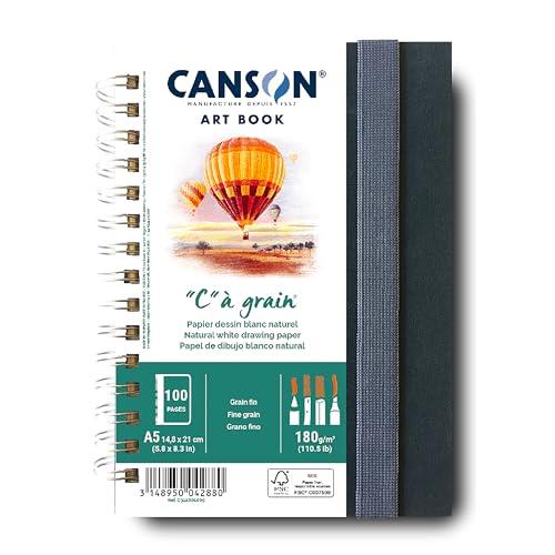 Canson Pro CA Grain 180 GSM Portrait Book, Size A5 (50 Sheet)