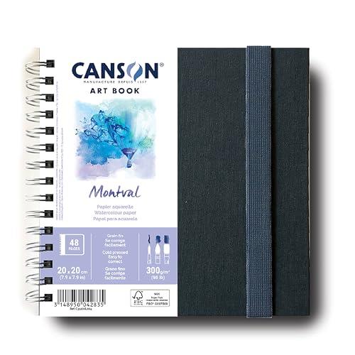 Canson Pro Montval 300 GSM Art Book, Size 20 x 20 cm (24 Sheet)
