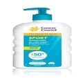 Cancer Council Sunscreen Dry-Touch Sport Lotion SPF50+ by Cancer Council - 500mL Sunblock, Water & Sweat Resistant, Enriched with Aloe & Vitamin E