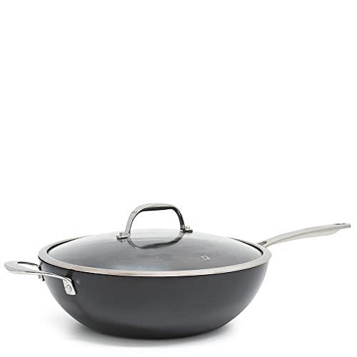 salt&pepper Re-lite Wok with Glass Lid 30cm - Frying Pans Kitchen Gifts