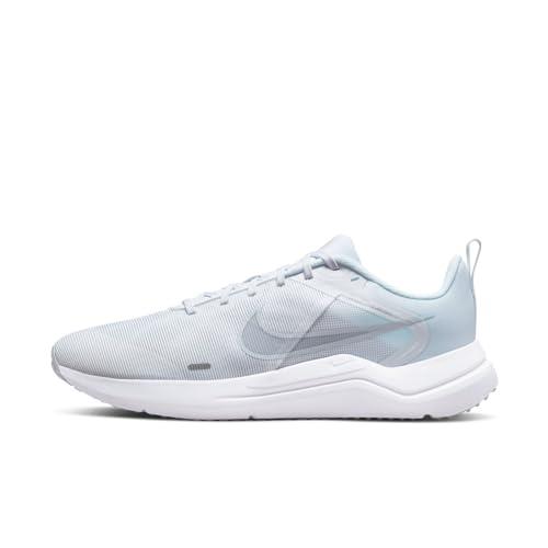 Nike Men's Downshifter 12 Running Shoes, White/Pure Platinum-White, US 7.5