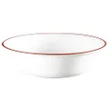 Corelle Vitrelle 4-Pieces 18-Oz Soup/Cereal Bowls, Chip & Crack Resistant Glass Dinnerware Set Bowls, Crimson Trellis
